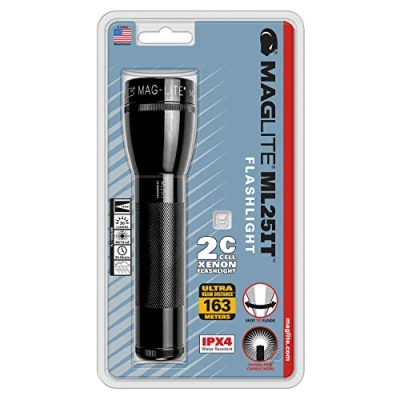 Imagen de Maglite Linterna ML25IT 2 Pilas Tipo C en blister Negro