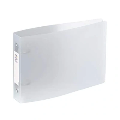 Imagen de VIQUEL PROPYSOFT Archivador de fichas (25 x 16,5 cm, etiqueta rebanada, plástico flexible, 2 anillas, capacidad 100 Bristol Origen Francia transparente
