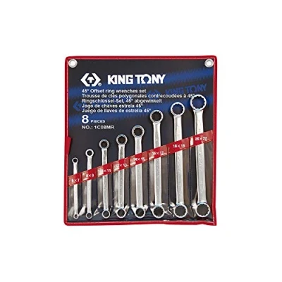 Imagen de King Tony 1C08MR Kit llave recta poligonal métrica 8