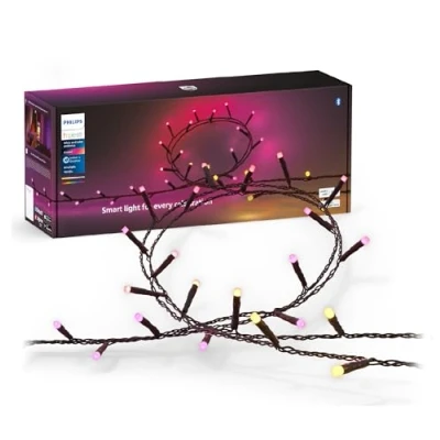 Imagen de Philips Hue Guirnalda Festavia, Luz Blanca y de Colores, Regulable, 500 Micro LEDs, 40 m, Resistente al Agua, Compatible con Amazon Alexa, Echo, Echo Dot
