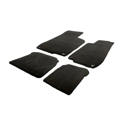 Imagen de AutoStyle TM NI548V Juego de alfombrillas suelo Terciopelo delante y detrás negro
