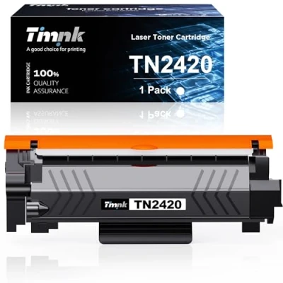 Imagen de Timink TN2420 Cartucho de Tóner Compatibles para Brother MFC L2710DW L2750DW L2710DN L2730DW DCP L2510D L2530DW L2550DN HL L2310D L2350DW (1 Negro)