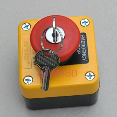 Imagen de Impermeable parada de emergencia Interruptor pulsador con clave 660 V 10 A Normalmente Cerrado [hrus]