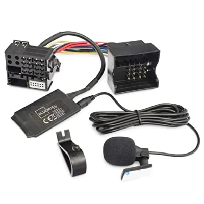 Imagen de BlueMusic Bluetooth Manos Libres Adaptador de música Compatible con BMW E46 E39 X5 E53 Z4 E85 E86 X3 E83 Pin Plano 40pin Quadlock New Generation Radio