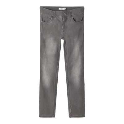 Imagen de Name it Nkmtheo Vaqueros slim fit para niños, Talla: 13a, Medium grey denim