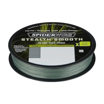 Imagen de Spiderwire Stealth Smooth 8 Moss Green Línea Trenzada 0.15mm (300m) Hilo trenzado