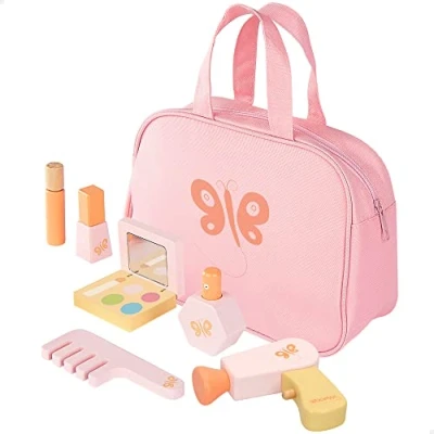 Imagen de ColorBaby Woomax 49302 Set tocador Madera +3a, Multicolor