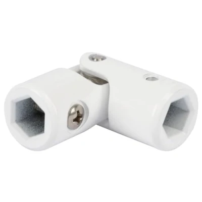 Imagen de Schellenberg 11108 Articulación Universal con Dos Fijaciones hexagonales, 10mm, Blanco