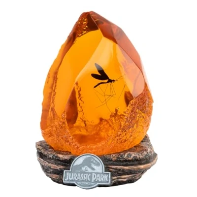 Imagen de Grupo Erik Lámpara Mosquito Amber escritorio con USB Figura Jurassic Park Gaming Decoración habitación, licencia oficial