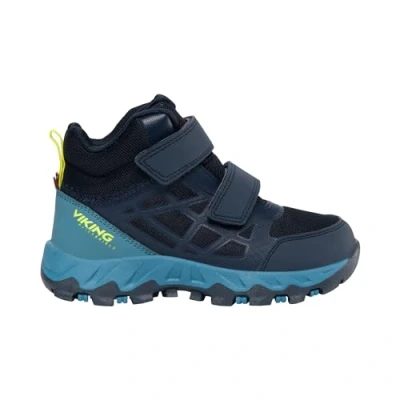 Imagen de Viking Track MID WP Unisex Botines para niños, Talla: 33, Navy/demin Zapatos
