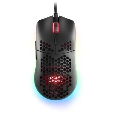 Imagen de Mars Gaming MMAX Negro, Ratón con Cable Ultraligero, RGB Chroma 12400 DPI, Sensor óptico PixArt 3327PRO