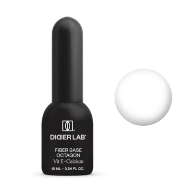 Imagen de DIDIER LAB Premium Fiber Base Gel de Uñas Octagon Clear Sin HEMA ni TPO Capa para Pintauñas Semipermanentes con Vitaminas Fuerte y Flexible Problemáticas 10ml