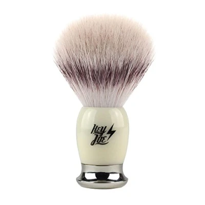 Imagen de HEY JOE Premium Shaving Brush fibra TEJÓN Brocha de afeitar con punta blanca