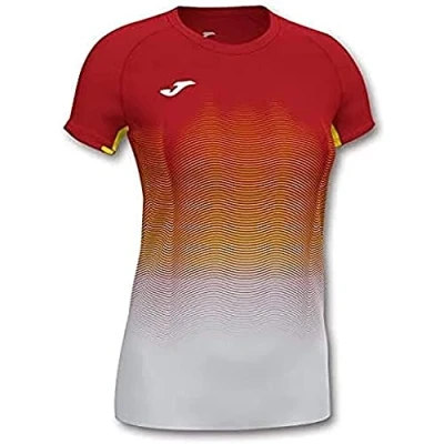 Imagen de Joma Elite VII Camiseta Running, Niñas, Rojo Blanco Amarillo, 4XS 3XS