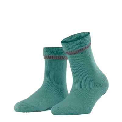 Imagen de FALKE Cuddle Pads W HP algodón lana puños en la suela 1 par, Calcetines para casa Mujer, Verde (Fjord 7475), 35 38