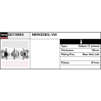 Imagen de Pinza de freno REMY DC73884