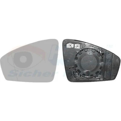 Imagen de VAN WEZEL 5747837 Cristal de Espejo izquierda VOLKSWAGEN: Tiguan II