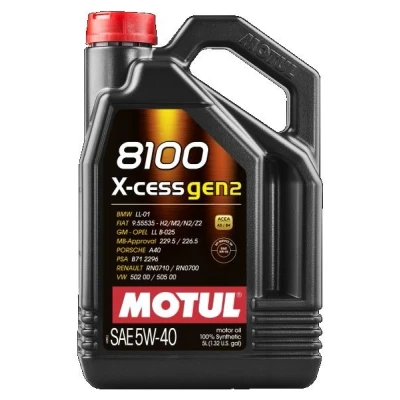 Imagen de Motul 8100 X CESS GEN2 5W 40 5L Aceite de motor 109776 BMW: 3 Touring, Berlina, Compact, AUDI: A6 C5 Q5, A4 B7 Berlina norauto, oscaro,