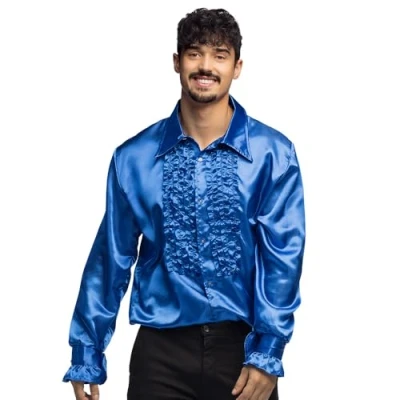 Imagen de Boland Disco Party Camisa, sólido, Color Azul, XXL (Ciao SRL BOL2154)