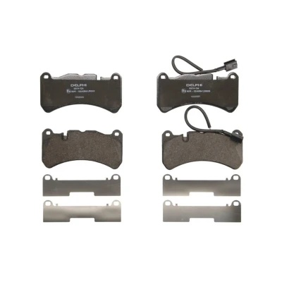 Imagen de DELPHI LP3374 Juego de pastillas freno con contacto avisador desgaste Chapa antichirridos accesorios ALFA ROMEO: Stelvio