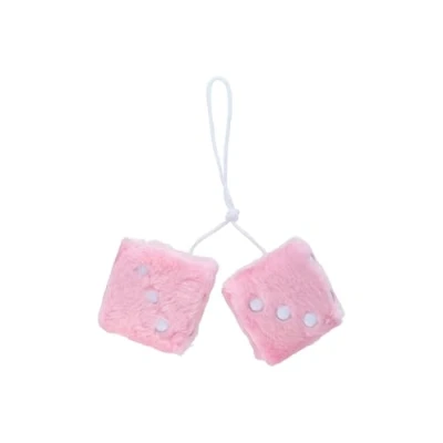 Imagen de CARPOINT Fuzzy Dice 0510085 Ambientador rosa