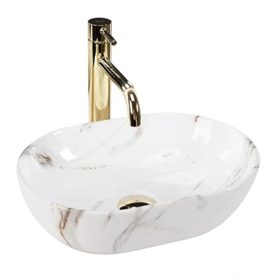 Imagen de Rea U9107, Lavabo sobre encimera AMELIA MINI SHINY AIAX, Stone