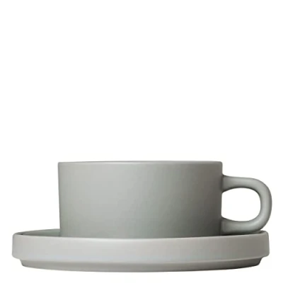 Imagen de Blomus Cups and Saucers Pilare Mirage Grey 170 ml 2 Pieces