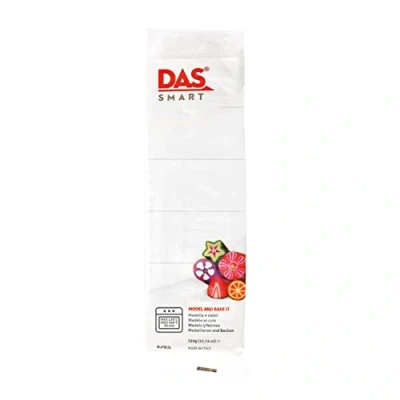 Imagen de DAS Smart, Pasta para modelar que se endurece al horno, 350g, Blanco