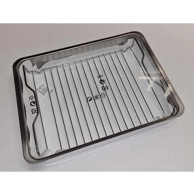 Imagen de IKEA KONCIS Estaño asado con parrilla de acero inoxidable 40x32 cm