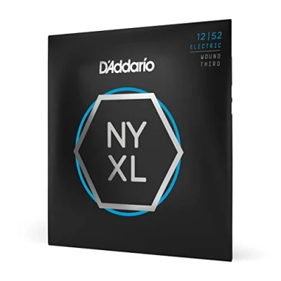 Imagen de D&#039;Addario Cuerdas Guitarra Electrica de para Eléctrica NYXL1252W Nickel Wound, 3ra cuerda Light 12 52