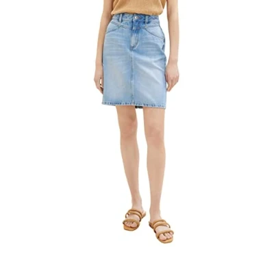 Imagen de TOM Tailor Falda vaquera, Mujer, Talla: 36, Light stone bright blue denim