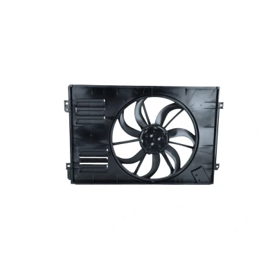 Imagen de NRF 47925 Ventilador de radiador 410 12 300 con bastidor (armazón), Motor sin escobillas VOLKSWAGEN: Passat B6 Berlina, Golf 5, Touran I