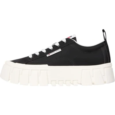 Imagen de Tommy Jeans Flatform Zapatillas, Mujer, Talla: 40, Black Zapatos