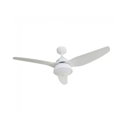 Imagen de wonderlamp Ventilador de techo Blanco, Motor DC Silencioso, Luz LED y Altavoz Bluetooth Tijo