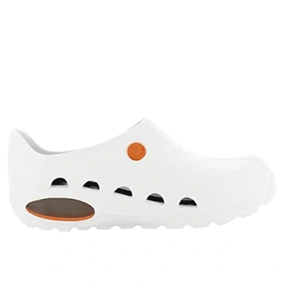 Imagen de Oxypas Safety Jogger Zuecos Ligeros para Hombres y Mujeres 41/42 EU OXYVA Antideslizantes, Antibacterianos, Antiestáticos Antifúngicos, Zapatos de Seguridad, Blanco