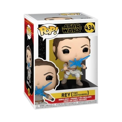 Imagen de Funko Pop! Star Wars: SWEp9 Rey Skywalker with 2 Light Sabers Wars Episode 9 Figura de Vinilo Coleccionable Idea Regalo Mercancia Oficial Juguetes para Niños y Adultos Movies Fans