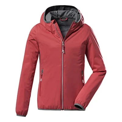 Imagen de Killtec Girl&#039;s Chaqueta softshell con cuello alzado, plegable KOS 164 GRLS SFTSHLL JCKT, coral, 116, 38362 000