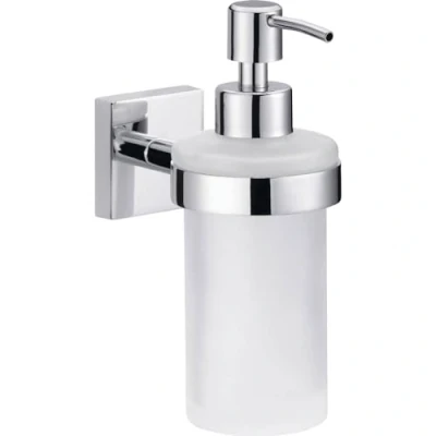 Imagen de tesa Ekkro Dispensador de jabón, metal cromado brillante, autoadhesivo, tecnología montaje adhesiva, 170 x 70 125 mm