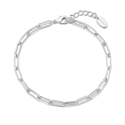 Imagen de Pulsera de clip chapada en plata, Chapado plata