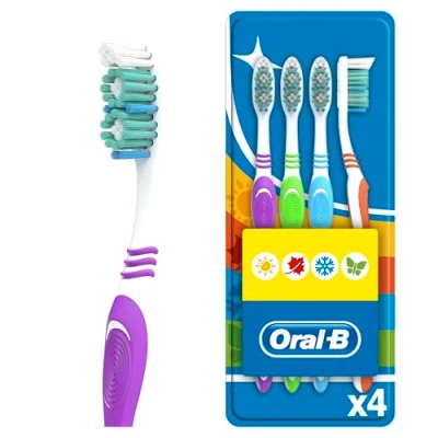 Imagen de Oral B Ob Cepillo Shiny Clean Medium Robin Hood Uds, 4 Unidad