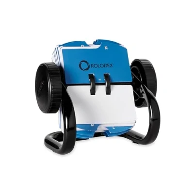 Imagen de Rolodex Tarjetero rotativo, diseño clásico, color negro