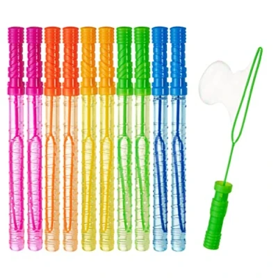 Imagen de THE TWIDDLERS 15 Pack Varitas de Burbuja Grande para Pompas Jabón Rellenos Piñata, Bolsa Botín Fiesta Cumpleaños Favores, Regalos Invitados, Fiestas Y Premios Juguetes Halloween Niño