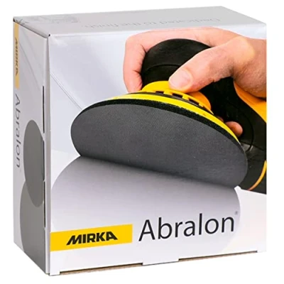 Imagen de Mirka Abralon Muela pulidora Ø 125mm cierre adhesivo grano 180, 20/paquete, para lijar y pulir laca, madera, plástico