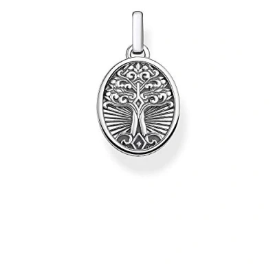 Imagen de Thomas Sabo Colgante con Motivos Inspirados en la Espiritualidad y Buena Fortuna, Abalorio Árbol Del Amor Color Plateado