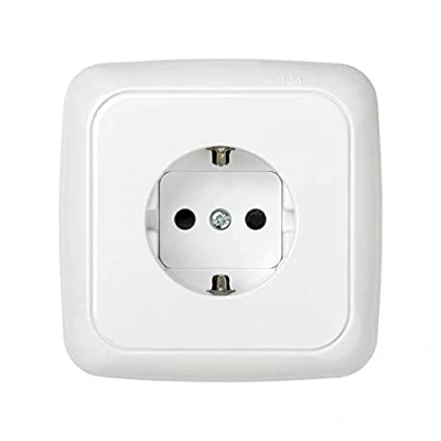 Imagen de Simon 31472 60 enchufe 2p+tt schuko monobloc s 31 bl nieve Ref. 6553130064