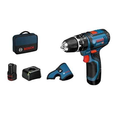 Imagen de Bosch Professional 12V System taladro percutor a batería GSB 15 (incluye 2 baterías de 2,0 Ah, cargador rápido GAL 40, funda, en L BOXX)