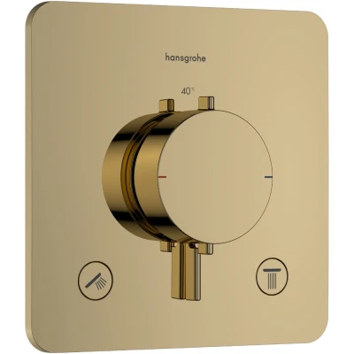 Imagen de hansgrohe 33713990 Termostato, Color Oro Pulido, 2 Verbraucher