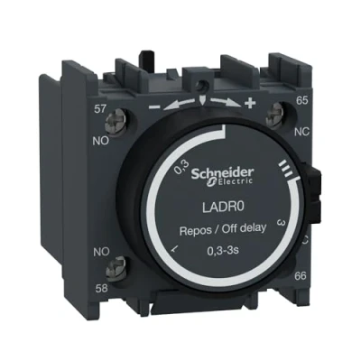 Imagen de Schneider Electric LADR0 TeSys D, Bloque de contactos temporizados, 1 NO + NC conexión por tornillo