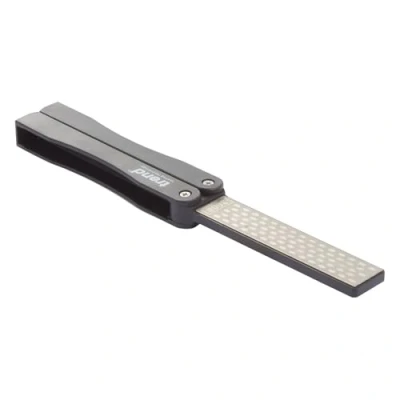 Imagen de Trend CraftPro Piedra de afilar diamante doble cara 4 pulgadas con mango plegable, CR/DWS/F4/FC