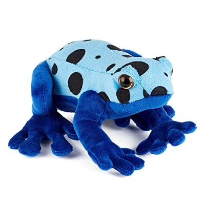 Imagen de Zappi Co Peluche para niños Rana Dardo Venenoso (Azul) Juguete de Felpa (20 22CM) Colección Animales Safari Recién Nacido Primer niño